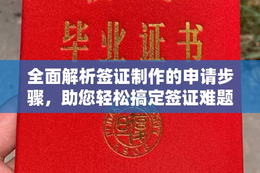 凉山全面解析签证制作的申请步骤，助您轻松搞定签证难题